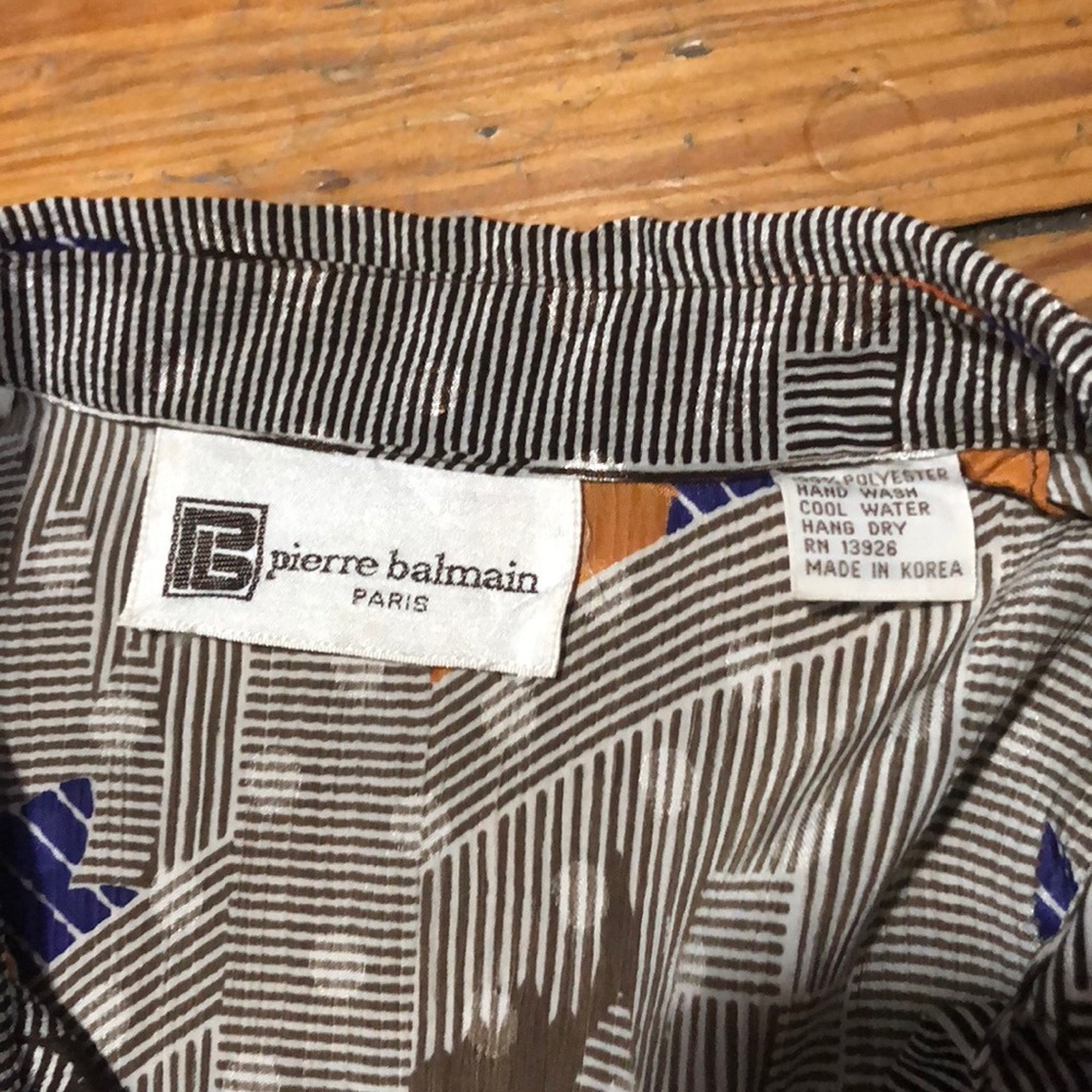 Vintage 80s Pierre Balmain Abstract Dot Dress - Picture 3 of 5